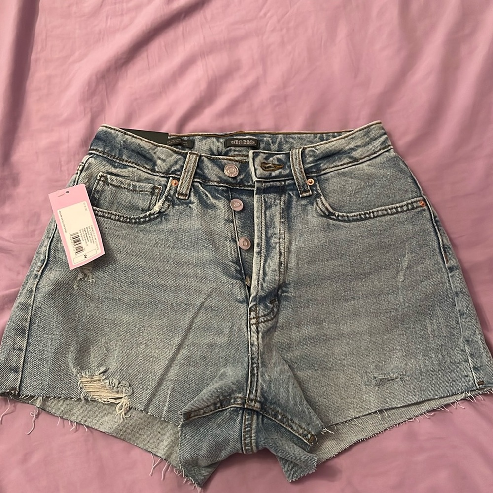 Wild fable super high rise curvy Jean shorts